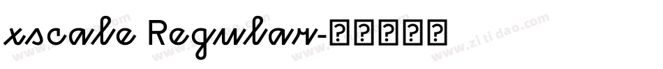 xscale Regular字体转换